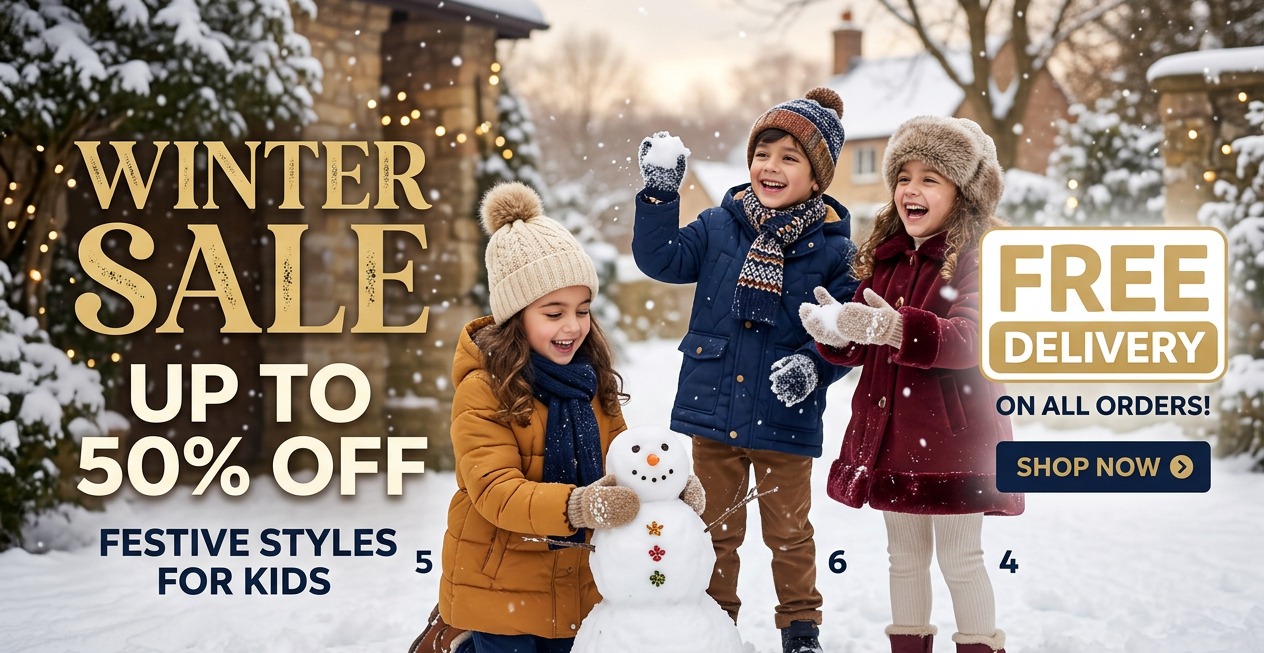 Winter sale and free delivery for kidswear