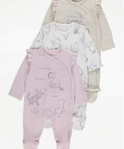 Pooh and Friends Print Sleepsuits 3 Pack