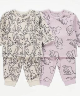 George Disney Bambi and Dumbo Print Fleece Pjs